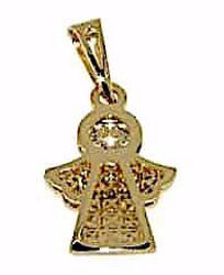 Picture of Guardian Angel with Light Spots Pendant gr 1,1 Yellow Gold 18k for Woman