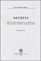 Imagen de Decreta selecta inter ea quae anno 1990 prodierunt cura eiusdem Apostolici Tribunalis edita. Volumen VIII anno 1990 Rotae Romanae Tribunal