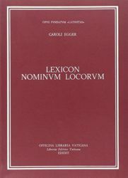 Imagen de Lexicon nominum locorum Carlo Egger