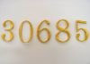 Picture of 1,4 inch Thermo-adhesive Embroidered Letters and Numbers by Chorus - Gold