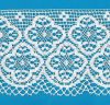 Picture of Bobbin Lace Cloverleaf Cross Embroidery H. cm 16 (6,3) pure Cotton White for Altar Tablecloth and Liturgical Vestments