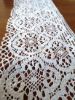 Picture of Bobbin Lace Cloverleaf Cross Embroidery H. cm 16 (6,3) pure Cotton White for Altar Tablecloth and Liturgical Vestments