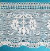 Picture of Bobbin Lace Floral Embroidery H. cm 16 (6,3) pure Cotton White for Altar Tablecloth and Liturgical Vestments