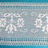 Picture of Bobbin Lace Floral Embroidery H. cm 16 (6,3) pure Cotton White for Altar Tablecloth and Liturgical Vestments