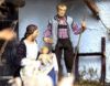 Picture of Lamb lying cm 12 (4,7 inch) Hannah Alpin dressed Nativity Scene in Val Gardena wood