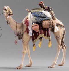 Imagen de Camello con silla cm 12 (4,7 inch) Pesebre vestido Hannah Alpin en madera Val Gardena