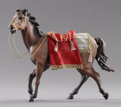 Picture of Horse with saddle cm 12 (4,7 inch) Hannah Orient dressed Nativity Scene in Val Gardena wood
