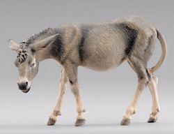 Picture of Donkey Standing  cm 12 (4,7 inch) Hannah Orient dressed Nativity Scene in Val Gardena wood