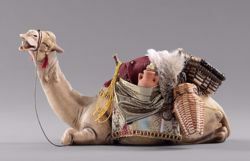 Imagen de Camello acostado cm 12 (4,7 inch) Pesebre vestido Hannah Orient en madera Val Gardena