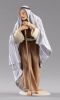 Picture of Elderly Shepherd with stick cm 12 (4,7 inch) Hannah Orient dressed nativity scene Val Gardena wood statue with fabric dresses 