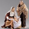 Picture of Holy Family (mod.02) 2 pieces Hannah Orient Nativity 12 cm (4,7 inch) wood & fabric