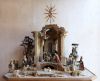 Picture of Donkey walking cm 10 (3,9 inch) Immanuel dressed Nativity Scene oriental style Val Gardena wood 