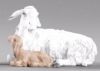 Picture of Lamb lying cm 14 (5,5 inch) Hannah Alpin dressed Nativity Scene in Val Gardena wood