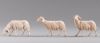 Picture of Sheep walking Immanuel Nativity 12 cm (4,7 inch) wood & fabric