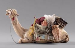 Imagen de Camello acostado cm 20 (7,9 inch) Pesebre vestido Hannah Alpin en madera Val Gardena