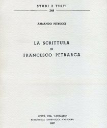Picture of La scrittura di Francesco Petrarca Armando Petrucci