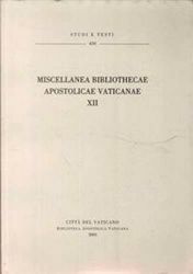 Picture of Miscellanea Bibliothecae Apostolicae Vaticanae (XII)