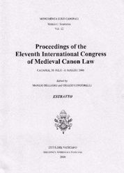 Picture of Proceedings of the Eleventh International Congress of Medieval Canon Law : Catania, 30 July - 6 August 2000 Manlio Bellomo, Orazio Condorelli