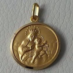 Imagen para la categoria Medalla Escapulario Virgen del Carmen Oro