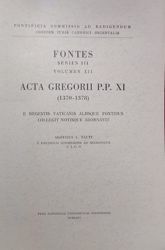 Picture of Acta Gregorii PP. XI (1370-1378) Pontificia Commissio ad Redigendum Codicem Iuris Canonici Orientalis
