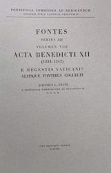 Imagen de Acta Benedicti PP. XII (1334-1342) Pontificia Commissio ad Redigendum Codicem Iuris Canonici Orientalis