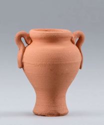 Picture of Clay Amphora cm 10 (3,9 inch) DIY undressed Homobonus Nativity in wood and copper