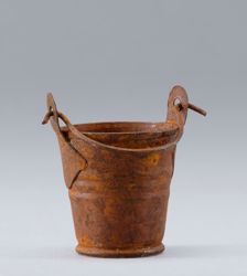 Picture of Bucket cm 40 (15,7 inch) DIY undressed Homobonus Nativity in wood and copper