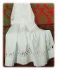 Picture of MADE TO MEASURE Closed collar liturgical Alb with Chalice guipures embroidery white cotton blend fabric