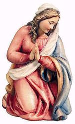 Picture of Mary cm 10 (3,9 inch) Raffaello Nativity Scene traditional style oil colours Val Gardena wood