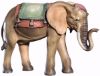 Imagen de Elefante cm 12 (4,7 inch) Belén Leonardo estilo tradicional árabe colores al óleo en madera Val Gardena