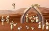 Picture of Lying Sheep Stella Nativity 14 cm (5,5 inch) modern oil painted wood