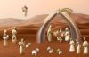 Picture of Donkey cm 14 (5,5 inch) Stella Nativity Scene modern style oil colours Val Gardena wood