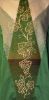 Picture of Modern Chasuble Ring Neck Grape shading gold wool embroidery Vatican Canvas Green