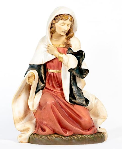Mary cm 180 (70 Nativity Statue for Outdoor use, painted Resin | Vaticanum.com