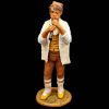 Picture of Shepherd with flute Velardita Nativity 26 cm (10,2 inch) sicilian terracotta 