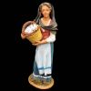 Picture of Woman with basket of eggs Velardita Nativity 26 cm (10,2 inch) sicilian terracotta 