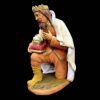 Picture of Saracen Wise King Kneeling Velardita Nativity 26 cm (10,2 inch) sicilian terracotta 