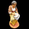 Picture of Woman embroidering Velardita Nativity 26 cm (10,2 inch) sicilian terracotta 