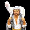 Picture of Shepherd with sheep on his shoulders Velardita Nativity 26 cm (10,2 inch) sicilian terracotta 