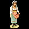 Immagine di Donna che dà il becchime Presepe Velardita 26 cm siciliano terracotta 