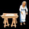 Picture of Woman kneading Velardita Nativity 26 cm (10,2 inch) sicilian terracotta 