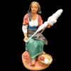 Picture of Woman Spinning Velardita Nativity 26 cm (10,2 inch) sicilian terracotta 