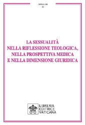 Picture of La Sessualità nella Riflessione teologica, nella Prospettiva medica e nella Dimensione giuridica Roberto Palombi