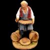 Picture of Basket-maker sitting cm 16 (6,3 inch) Velardita Sicilian Nativity in Terracotta 