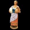 Immagine di Donna con brocca e caciocavallo Presepe Velardita 16 cm siciliano terracotta 