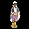 Picture of Black Wise King Velardita Nativity 16 cm (6,3 inch) sicilian terracotta 