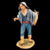 Immagine di Pastore con zucche cm 16 (6,3 inch) Presepe Siciliano Velardita in Terracotta 