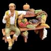 Picture of Fruit seller Shepherd Velardita Nativity 16 cm (6,3 inch) sicilian terracotta 