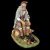 Picture of Uncle Gennaro warming his hands Velardita Nativity 16 cm (6,3 inch) sicilian terracotta 