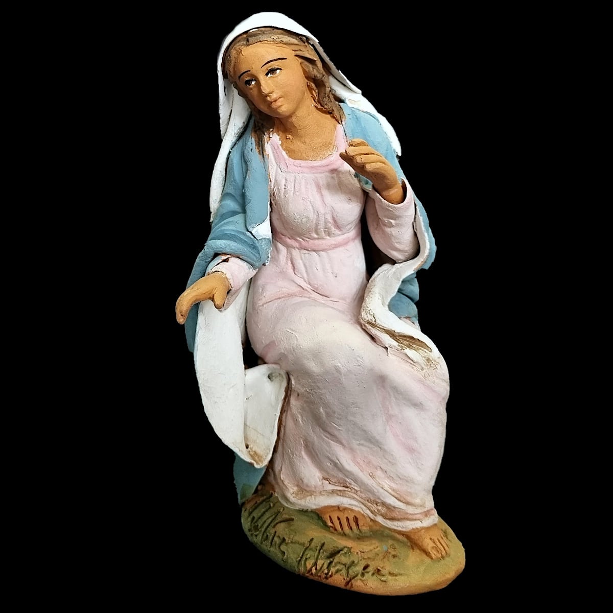 Mary / Madonna cm 16 (6,3 inch) Velardita Sicilian Nativity in ...